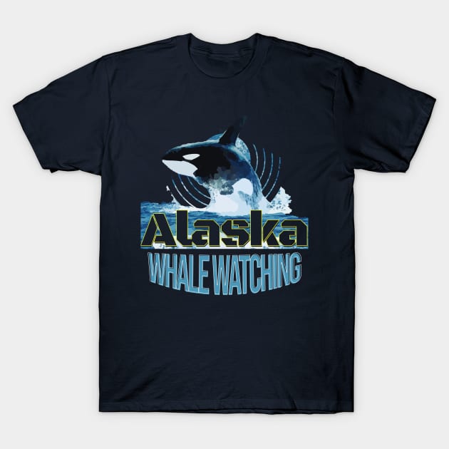 Alaska Whale Watching T-Shirt by TeeText